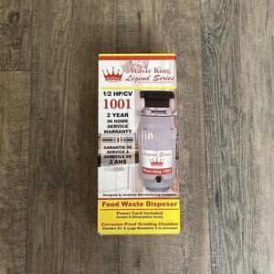 Waste King Legend Series 1/2 HP 120V Garbage Disposer New